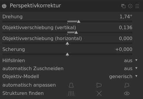 Perspektiven automatisch korrigieren